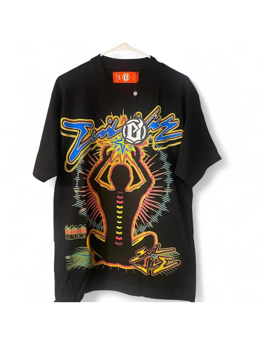 Evil Vice “We All Have A Vice” Black Graphic Tee - Medium